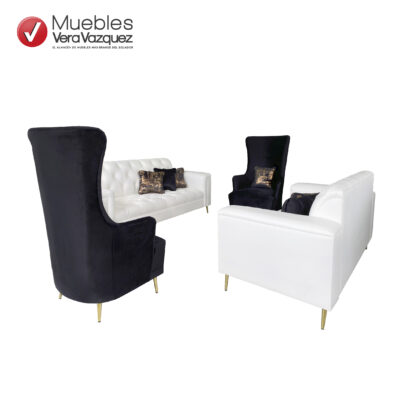 SALA DOMINIC 1 TRIPLE 1 DOBLE Y 2 POLTRONAS CON 7 COJINES