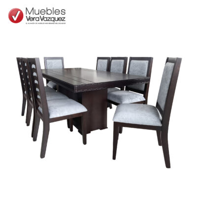 COMEDOR IRINA TAPIZADO 8 SILLAS