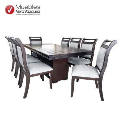 COMEDOR LONDRES TAPIZADO 8 SILLAS
