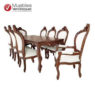 COMEDOR VICTORIAN BAROCO 8 SILLAS