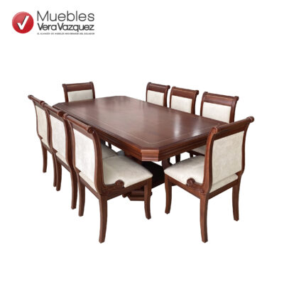COMEDOR CHARLOTTE TAPIZADO 8 SILLAS