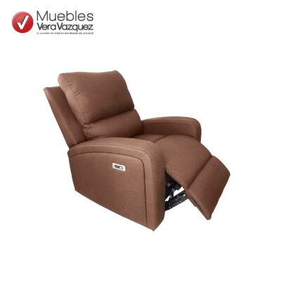 RECLINABLE ELÉCTRICO OTAWA PUERTO USB LINO CAFÉ
