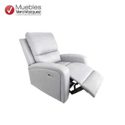 RECLINABLE ELÉCTRICO OTAWA PUERTO USB LINO GRIS