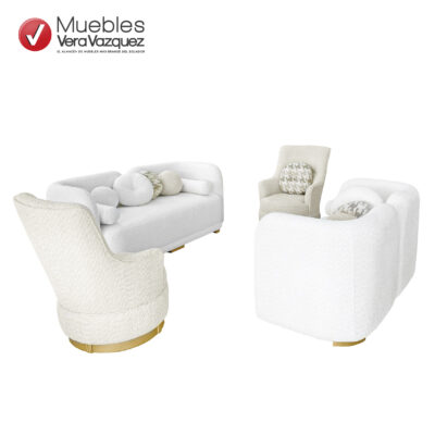 SALA CATANIA 1 TRIPLE, 1 DOBLE, 2 POLTRONAS GIRATORIAS 14 COJINES