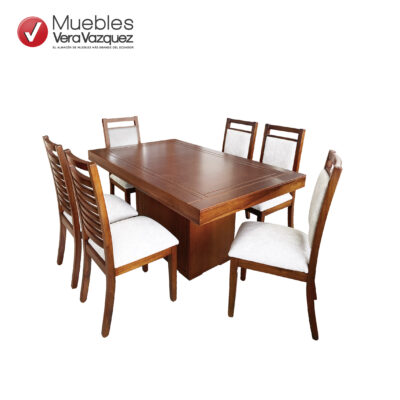 COMEDOR TAPIZADO OLAYA 6 SILLAS