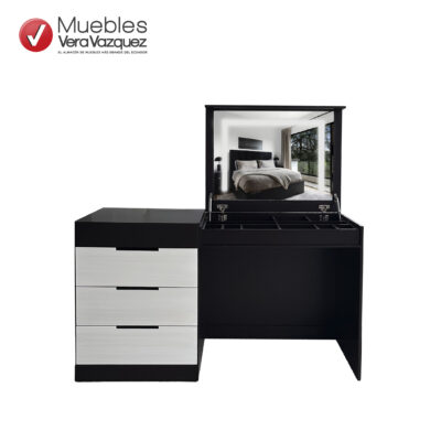 COQUETA ESCRITORIO 4 CAJONES CON MESA ABATIBLE CON ESPEJO