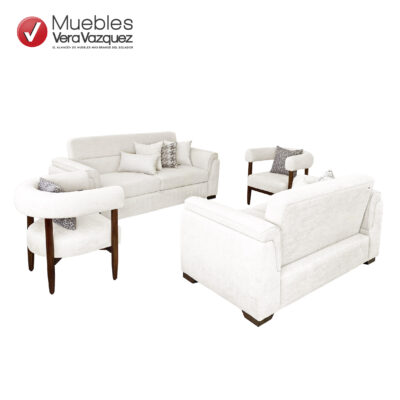 SALA KIOTO 1 TRIPLE CON SOFÁ CAMA, 1 DOBLE, 2 POLTRONAS Y 8 COJINES PQ
