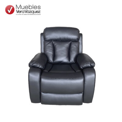 RECLINABLE ELÉCTRICO DOHA PUERTO USB MICROCUERO NEGRO