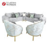 SALA EN L CON 2 POLTRONAS Y COJINES